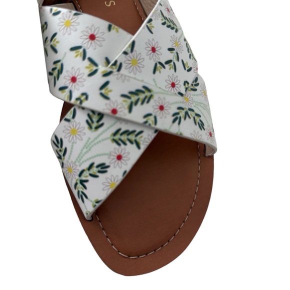 NEW Jack Rogers Slotted Daisy Printed Sloan Sandal - Picture 4 of 4